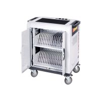 PARAT PARAPROJECT Trolley i32 - Wagen (synchronisieren und laden) - für 32 Tablets / 1 Notebook - verriegelbar - Grau, weiß - Bildschirmgröße: bis zu 33,8 cm (Tablet)