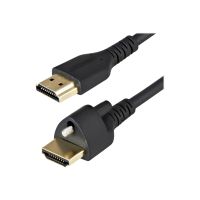 StarTech.com Startech 1m High Speed HDMI Kabel - 4K 60Hz HDR - HDMI-2.0-Monitorkabel mit Verriegelungsschraube für sichere Verbindung - HDMI-Kabel mit Ethernet - St/St (HDMM1MLS)
