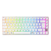Cherry XTRFY K33 Compact Wireless, Kabellos, USB + RF Wireless + Bluetooth, Mem-chanical key switch, QWERTZ, RGB-LED, Weiß
