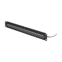 StarTech.com Startech - Durchgangspatchpanel - mit Kabelmanagement-Stange, Inline-Kupplungen - Rack montierbar - CAT 6a - STP - RJ-45 X 24 - schwarz & silber - 1U - 48.3 cm (19")