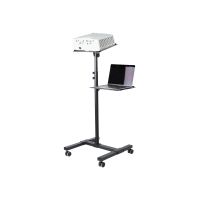 StarTech.com Mobiler Projektor- und Laptopständer/-wagen - Heavy Duty (2 Regale, jeweils 10 kg)