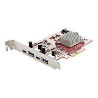 StarTech.com Startech USB-C PCIe Karte mit 4 Ports - 10 Gbit/s USB PCI Express Erweiterungskarte mit 2 Controllern - 2x USB-C & 2x USB-A Ports - USB 3.1 Schnittstellenkarte - Full Profile (PEXUSB312A2C2V)