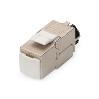 DIGITUS CAT 6A Keystone Modul, geschirmt mit intelligentem Kabelmanager, Set (24 Stück)