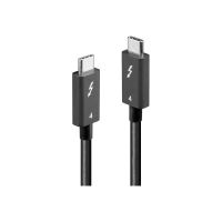 Lindy USB-Kabel - USB-C (M) zu USB-C (M) - USB4 / Thunderbolt 3 / Thunderbolt 4 - 1 m - passiv, rund, USB-Stromversorgung (100 W)
