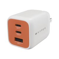 Targus HyperJuice Flex - Netzteil - GaN - 65 watt - 3 Ausgabeanschlussstellen (2 x USB-C, USB)