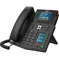 Fanvil X4U V2, IP-Telefon, Schwarz, Kabelgebundenes Mobilteil, 12 Zeilen, LCD, 7,11 cm (2.8")