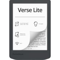 Pocketbook Verse Lite, 15,2 cm (6"), E Ink Carta, 758 x 1024 Pixel, ACSM, AZW, AZW3, CBR, CBZ, CHM, DOC, DOCX, DjVu, EPUB, FB2, FB2.ZIP, HTM, HTML, MOBI, PDF, PRC,..., BMP, JPEG, PNG, TIFF, 8 GB