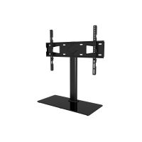 Techly Aufstellung - für LCD-Display - Temperglas - Schwarz - Bildschirmgröße: 81-165 cm (32"-65")