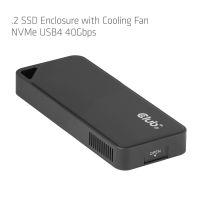 Club 3D M.2-SSD-Gehäuse mit Lüfter, NVMe, USB4