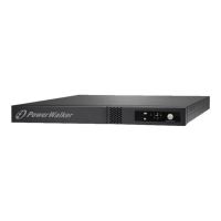 PowerWalker VFI 1000R/1U - USV (Rack - einbaufähig) - 800 Watt - 1000 VA - 7 Ah - RS-232, USB - Ausgangsanschlüsse: 3 - 1U - 48.3 cm (19")