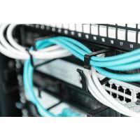 DIGITUS Kabelrangierpanel mit Bürstenleisten für 483 mm (19")-Schränke, 1HE