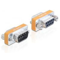 Delock Nullmodemadapter - DB-9 (M) zu DB-9 (W)