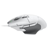 Logitech G G502 X Gaming-Maus + G240 Gaming-Mauspad aus Stoff, rechts, Optisch, USB Typ-A, 25600 DPI, Weiß