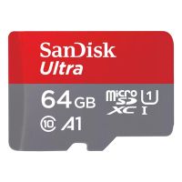 SanDisk SDSQUAB-064G-GN6MT, 64 GB, MicroSDXC, Klasse 10, 140 MB/s, Class 1 (U1), Grau, Rot