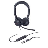 Yealink UH44 Dual UC USB-C/A Headset, Kabelgebunden, 20 - 20000 Hz, Büro/Callcenter, 162 g, Kopfhörer, Schwarz