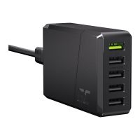 Green Cell ChargeSource 5 - Netzteil - 52 Watt - 2.4 A - Apple Fast Charge, GC Ultra Charge, Huawei Fast Charge, QC 3.0, AFC - 5 Ausgabeanschlussstellen (USB)