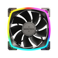 MONTECH RX120 PWM, Ventilator, 12 cm, Schwarz