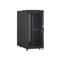 DIGITUS Schrank Netzwerkschrank - Schwarz, RAL 9005 - 26U - 48.3 cm (19")