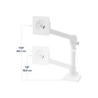 Ergotron NX - Befestigungskit (Arm-Einheit, Befestigungsmaterialien, Basis, Stange, Pivot) - für Monitor - weiß - Bildschirmgröße: bis zu 86,4 cm (bis zu 34 Zoll)