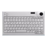Active Key AK-440 Mini Trackb. Keyboard USB Germany industry light grey - Tastatur - 86 Tasten