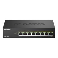 D-Link DMS-108P - Switch - unmanaged - 8 x 10/100/1000/2.5G - Desktop - PoE+ (230 W)