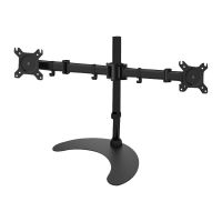 Techly Aufstellung - für 2 LCD-Displays - Schwarz - Bildschirmgröße: 33-68.6 cm (13"-27")
