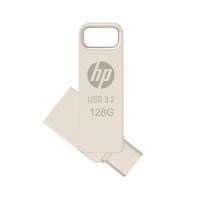 HP PNY HP x206C, 128 GB, USB Type-A / USB Type-C, 3.2 Gen 1 (3.1 Gen 1), 120 MB/s, Drehring, Silber