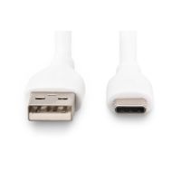 DIGITUS USB-C Silikon Anschlusskabel, 2m, weiß