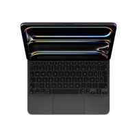 Apple Magic Keyboard - Tastatur und Foliohülle - mit Trackpad - hinterleuchtet - Apple Smart connector - QWERTZ - Deutsch - Schwarz - für 11-inch iPad Pro (M4)