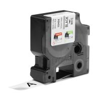 Dymo Rhino Industrie Permanente Polyesteretiketten | 19 mm x 5,5 m | Schwarz auf Weiß | selbstklebendes Schriftband | für Rhino und LabelManager Beschriftungsgerät, Schwarz auf weiss, Mehrfarbig, Polyester, -40 - 150 °C, UL 969, DYMO