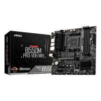 MSI B550M PRO-VDH WIFI, AMD, Sockel AM4, AMD Ryzen 3000 Series, Sockel AM4, DDR4-SDRAM, 128 GB