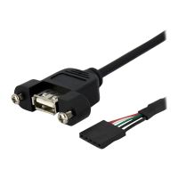 StarTech.com 90cm USB 2.0 Blendenmontage Kabel - USA A auf 5 pin Mainboard Pfostenstecker Buchse - Bu/Bu - USB-Kabel intern auf extern - 5-poliger USB 2.0-Header (W)
