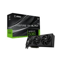 MSI GeForce RTX 5080 16G INSPIRE 3X OC BLACK, GeForce RTX 5080, 16 GB, GDDR7, 256 Bit, 7680 x 4320 Pixel, PCI Express 5.0