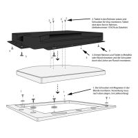 ALLNET ALLTCOVER12NSV1, Bezel, ALLNET, Silber, 30,5 cm (12"), 1 Stück(e), 340 g