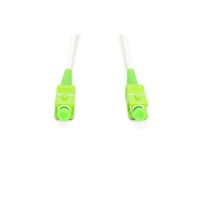 DIGITUS Glasfaser Patchkabel, stahlarmiert, simplex, singlemode, SC/APC  SC/APC, 1 m