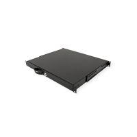 ROLINE Tastatur-Tablett - abschließbar, Tiefe 400 mm - RAL 9005, Jet Black - 1U - 48.3 cm (19")