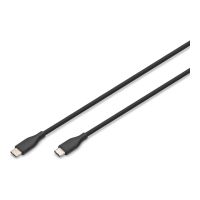 DIGITUS USB-C Silikon Anschlusskabel, 0,5m, schwarz
