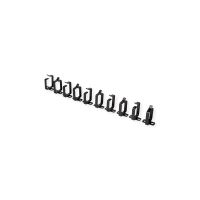 ROLINE Kabelverwaltungsklammer - 44 x 60 mm - RAL 9005, Jet Black (Packung mit 10 Stück)