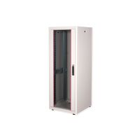 ROLINE Basic - Schrank Netzwerkschrank - Glas-Tür, 600x600 BxT - RAL 7035, Hellgrau - 32U - 48.3 cm (19")