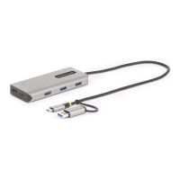 StarTech.com USB-A & USB-C Multiport Adapter, 2x HDMI (4K/1080p)