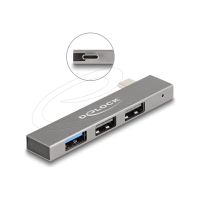 Delock Hub - slim, 10 Gbps, with USB Type-C