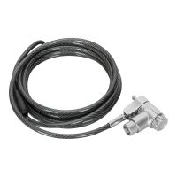 Targus DEFCON Ultimate - Sicherheitskabelschloss - Universal-Schlüsselkabelschloss mit anpassbarem Schlosskopf - Silber - 2 m (Packung mit 25)