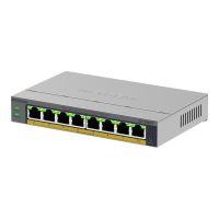 Netgear Easy Smart GS108EPP - Switch - hochleistungsfähig - L3 - Smart - 8 x 10/100/1000 (PoE+)