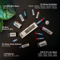 Ansmann 1900-0110, 9v, 18650, AA, AAA, AAAA, C, CR123A, CR2, CR2025, CR2032, D, Nein, Alkali, Lithium, Lithium-Ion (Li-Ion), Nickel-Cadmium (NiCd), Nickel-Metallhydrid (NiMH), 9 V, Weiß