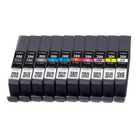 Canon PFI-MBK/PBK/CO/GY/R/C/M/Y/PC/PM 10 Ink