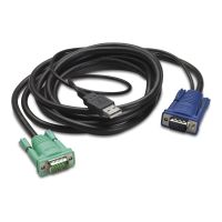 APC Tastatur- / Video- / Maus- (KVM-) Kabel - USB, HD-15 (VGA)