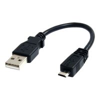 StarTech.com StarTech 6in Micro USB Cable - A to Micro B - USB to Micro B - USB 2.0 A Male to USB 2.0 Micro-B Male - 6-inches - Black (UUSBHAUB6IN)
