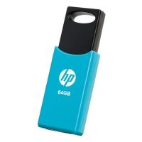 HP v212w, 64 GB, USB Typ-A, 2.0, 14 MB/s, Dia, Schwarz, Blau