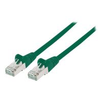 Intellinet Network Patch Cable, Cat6A, 7.5m, Green, Copper, S/FTP, LSOH / LSZH, PVC, RJ45, Gold Plated Contacts, Snagless, Booted, Lifetime Warranty, Polybag - Patch-Kabel (DTE)
