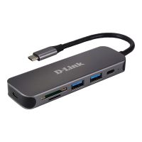 D-Link DUB-2325 - Hub - mit Kartenlesegerät